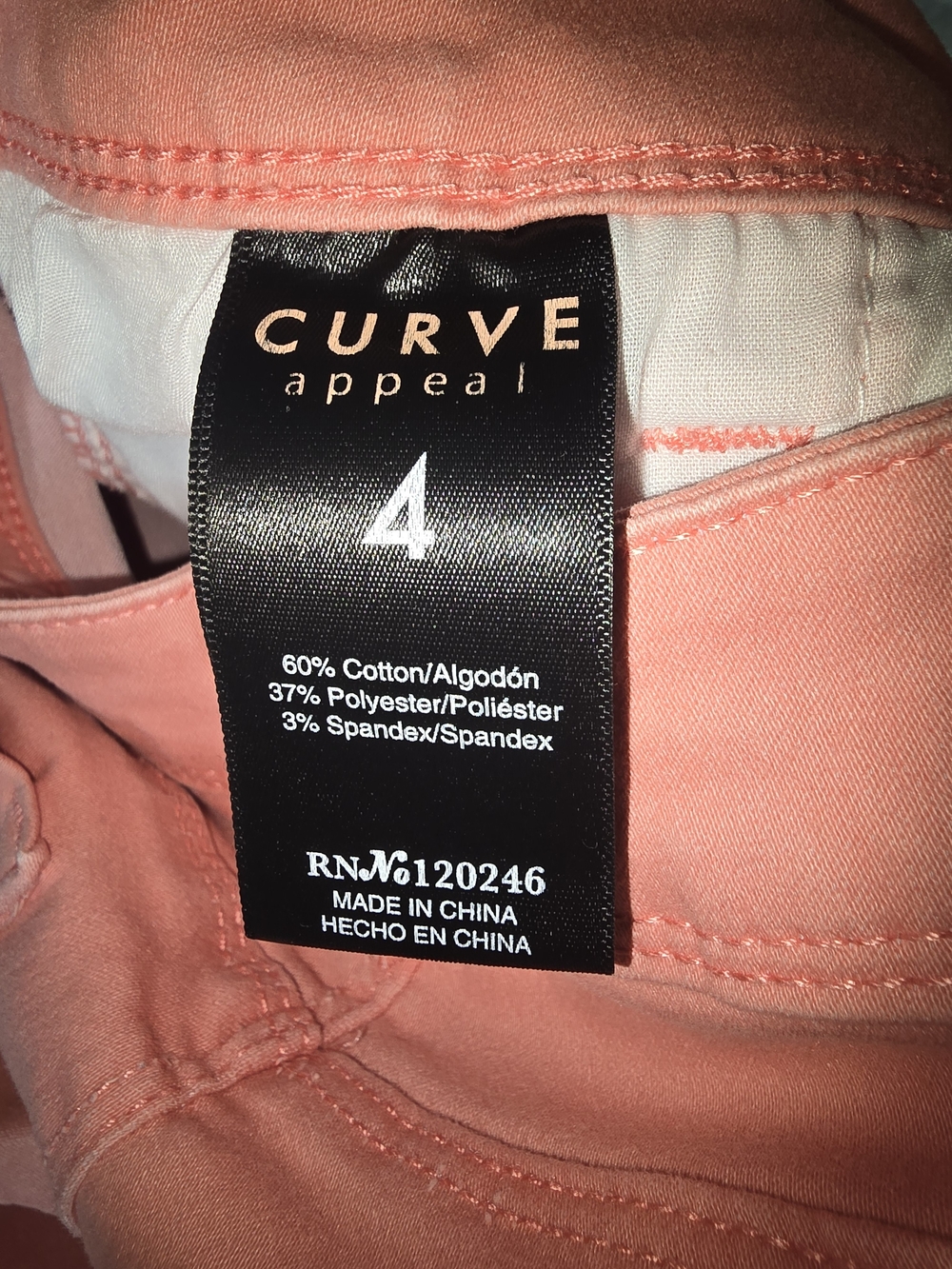 Women’s Salmon High-Rise Straight Capris - Picture 6 of 8